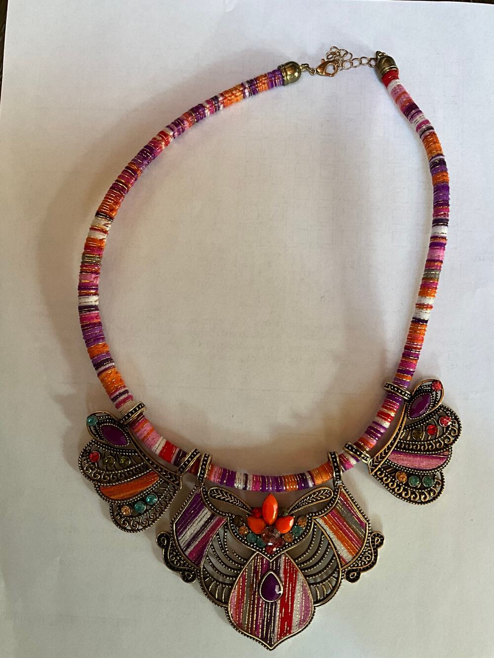 Boho Tribal Statement Bib Necklace